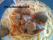 Wildschweingulasch - Rezept
