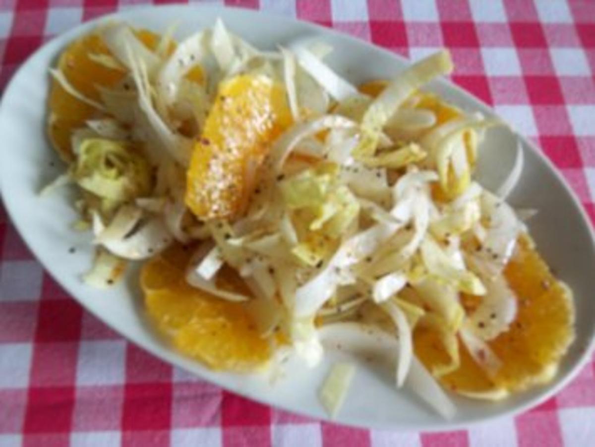 Chicoree-Orangen-Salat - Rezept