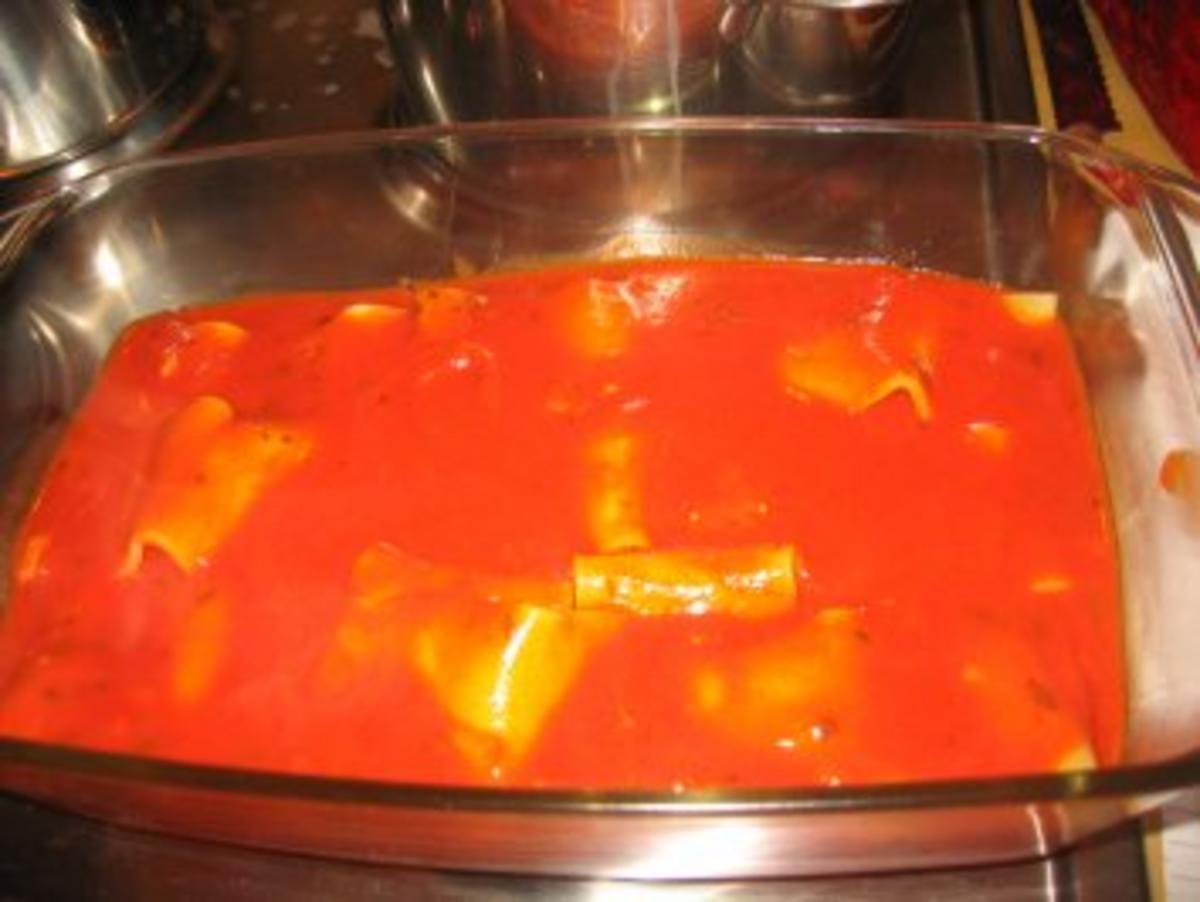 Auflauf: Gefüllte Pasta, überbacken! - Rezept - Bild Nr. 4