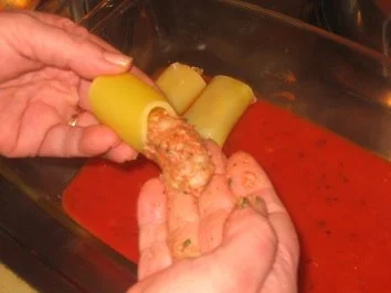 Rezept: Auflauf: Gefüllte Pasta, überbacken! Bild Nr. 6 Auflauf: Gefüllte Pasta, überbacken! - Rezept - Bild Nr. 6