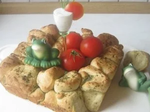 Frühlings-Brötchenkranz - Rezept - Bild Nr. 3