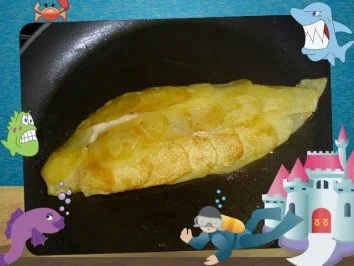 Fischfilet mit Kartoffel-Schuppen - Rezept