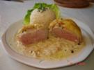 Fleisch : Überbackene Schweinelendchen - Rezept