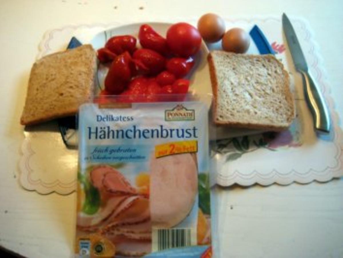 Vollkorntoast mit Letscho und Spiegelei - Rezept - Bild Nr. 2