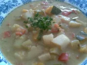 Rezept: Bunter Hokaidokürbistopf Bunter Hokaidokürbistopf - Rezept