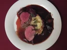 Rinderfilet mit Rotweinschalotten und Kartoffelpüree - Rezept