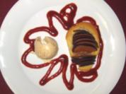 Pflaumentörtchen mit Armagnac-Zimt-Eis - Rezept