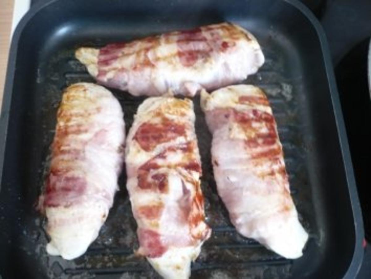 Hähnchenbrust mit Bacon und Champignon - Käse - Soße - Rezept - Bild Nr. 5