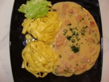 Fleisch : -Schnelles Kochschinkenragout- - Rezept