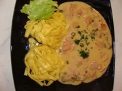Rezept: Fleisch : -Schnelles Kochschinkenragout- Fleisch : -Schnelles Kochschinkenragout- - Rezept