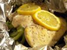 Zitronenhühnchen mit Gemüse in der Folie gegart - Rezept
