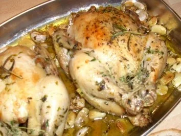 Rezept: Knoblauch-Hähnchen Knoblauch-Hähnchen - Rezept