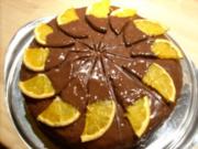 Schoko-Orangen-Torte - Rezept