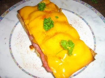 Mandarinen-Schinken-Überraschungs-Toast - Rezept