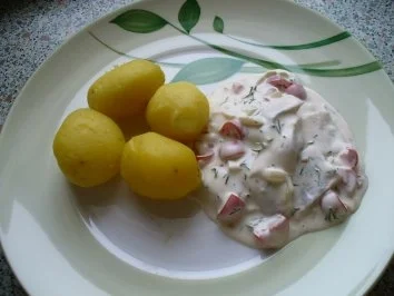 Marinierter Hering und Pellkartoffeln - Rezept