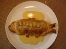 Rezept: Gefüllter Blätterteigfisch Gefüllter Blätterteigfisch - Rezept