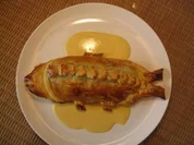 Gefüllter Blätterteigfisch - Rezept