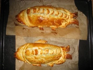 Rezept: Gefüllter Blätterteigfisch Bild Nr. 2 Gefüllter Blätterteigfisch - Rezept - Bild Nr. 2