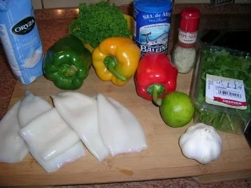 Gefüllte Kalamare "Tanger Art" mit geschmorten Paprika - Rezept - Bild Nr. 4