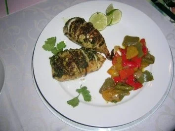 Gefüllte Kalamare "Tanger Art" mit geschmorten Paprika - Rezept - Bild Nr. 3