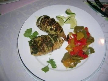 Gefüllte Kalamare "Tanger Art" mit geschmorten Paprika - Rezept - Bild Nr. 9