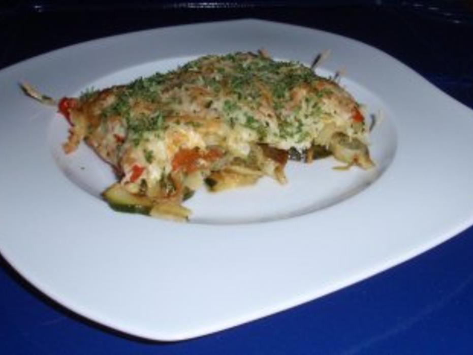 Maultaschen-Auflauf a la Linda - schnell &amp; einfach - 156 kcal/100g