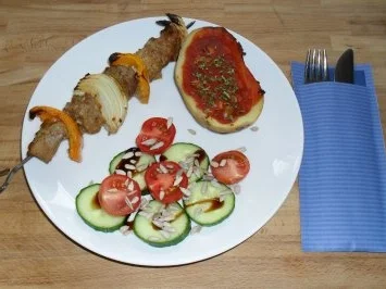 Fleischspieß - Schaschlikart - Rezept