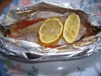 Fischfilet - Gemüse aus dem Alupäckchen - Rezept