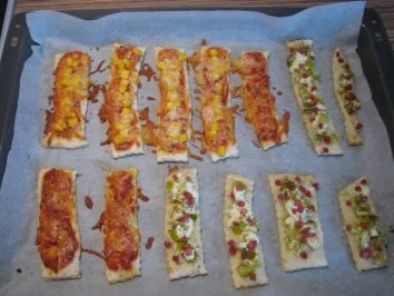 "SNACK" Pizza-Streifen - Rezept