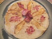 Buchweizenpfannkuchen mit Birne & Speck - Rezept