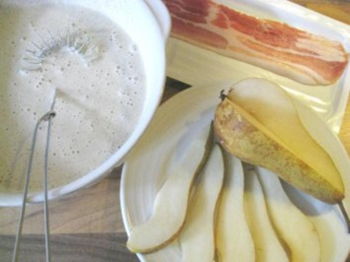 Buchweizenpfannkuchen mit Birne &amp; Speck - Rezept - kochbar.de