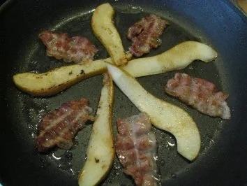 Buchweizenpfannkuchen mit Birne & Speck - Rezept - Bild Nr. 3