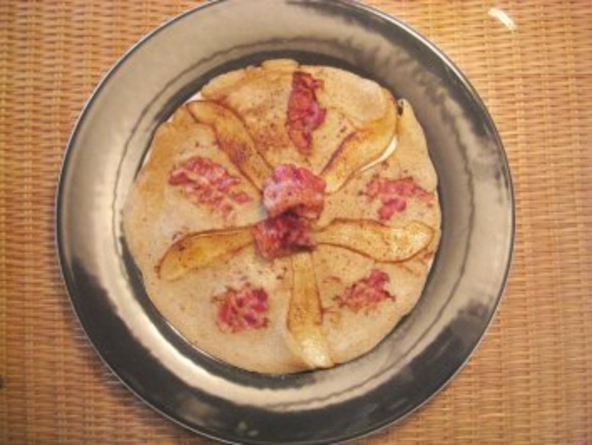 Buchweizenpfannkuchen mit Birne & Speck - Rezept - Bild Nr. 5