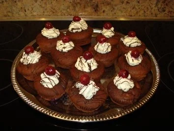 Schwarzwälder-Kirsch-Muffins - Rezept