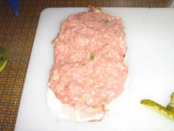 Rezept: Hackrouladen in Schwarzwälder Schinken gerollt mit Apfelrotkraut und Püree Bild Nr. 5 Hackrouladen in Schwarzwälder Schinken gerollt mit Apfelrotkraut und Püree - Rezept - Bild Nr. 5