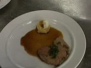 Lammgigot mit Apfel-Minz-Soße und Teltower-Rüben-Gratin - Rezept - Bild Nr. 9