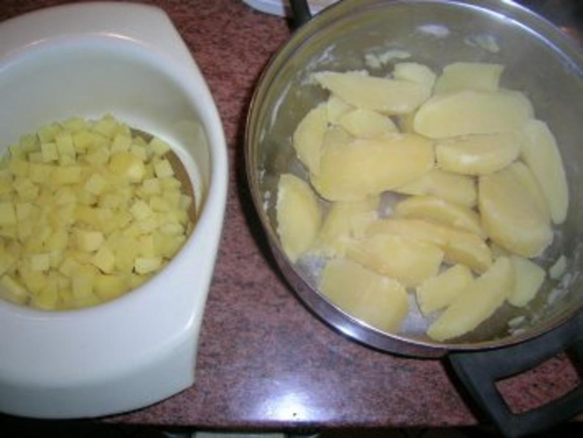 Kartoffeltarte - siehe hierzu auch meine Rezepte  Kalbsfilet und gefüllte Hähnchenbrust - - Rezept - Bild Nr. 3