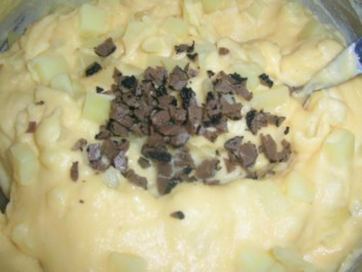 Kartoffeltarte - siehe hierzu auch meine Rezepte  Kalbsfilet und gefüllte Hähnchenbrust - - Rezept - Bild Nr. 6