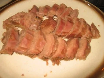 Fleisch: Zunge in Kapern-Wein Sösschen! - Rezept - Bild Nr. 4