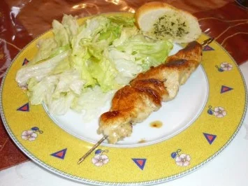 Rezept: aufgespießtes Hähnchen aufgespießtes Hähnchen - Rezept