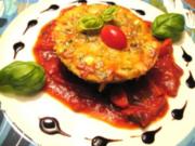 Getreide - Gemüseauflauf auf Tomatenconfit - Rezept