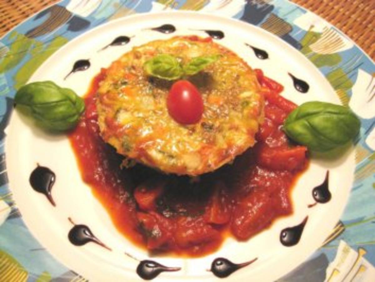 Getreide - Gemüseauflauf auf Tomatenconfit - Rezept - Bild Nr. 9