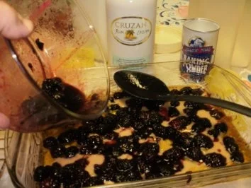 Brombeere Cobble mit Eierlikoer - Diese Beeren wachsen wild in Oregon und kosten nichts  - werden benutzt fuer alles - Rezept - Bild Nr. 3