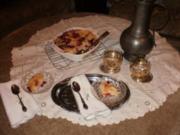 Pudding- Brot,Cranberries mit Orangen und Orangen Rum - Altes Brot mit was man im Haus und Garten hat - Rezept