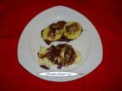 Kalbsleber mit glasierten Apfelscheiben, - Rezept