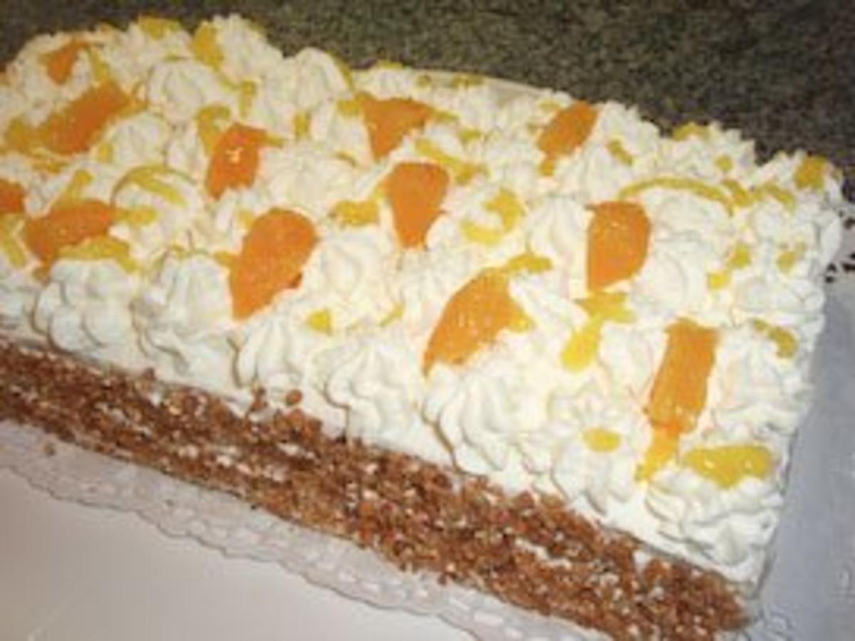 Torte: Orangen - Sahne - Schnitten - Rezept