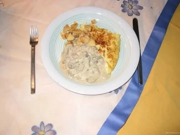 Kalbsgeschnetzeltes aus`m Pott - Rezept