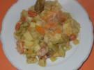 Vegetarisches - Auflauf mit Kartoffeln, Süsskartoffeln, Porree - Rezept