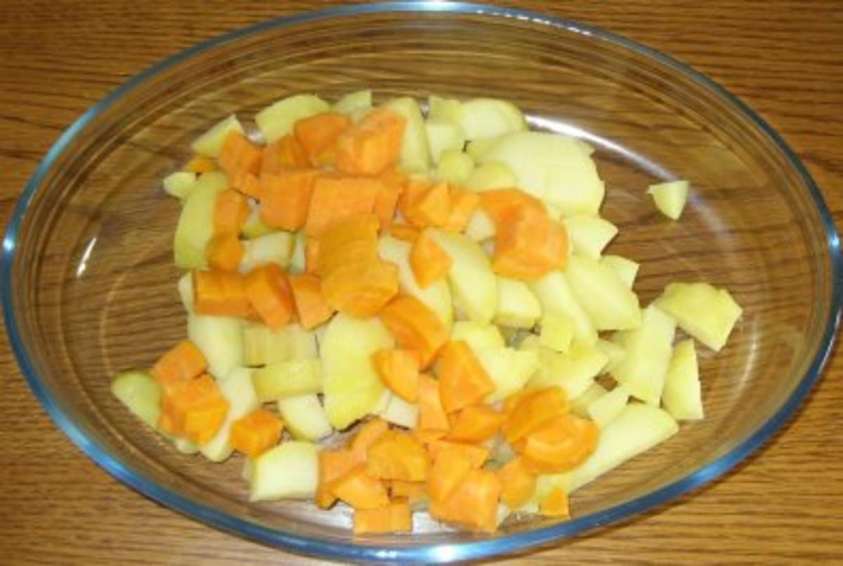Vegetarisches - Auflauf mit Kartoffeln, Süsskartoffeln, Porree - Rezept - Bild Nr. 2