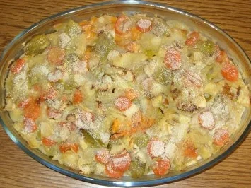 Vegetarisches - Auflauf mit Kartoffeln, Süsskartoffeln, Porree - Rezept - Bild Nr. 7